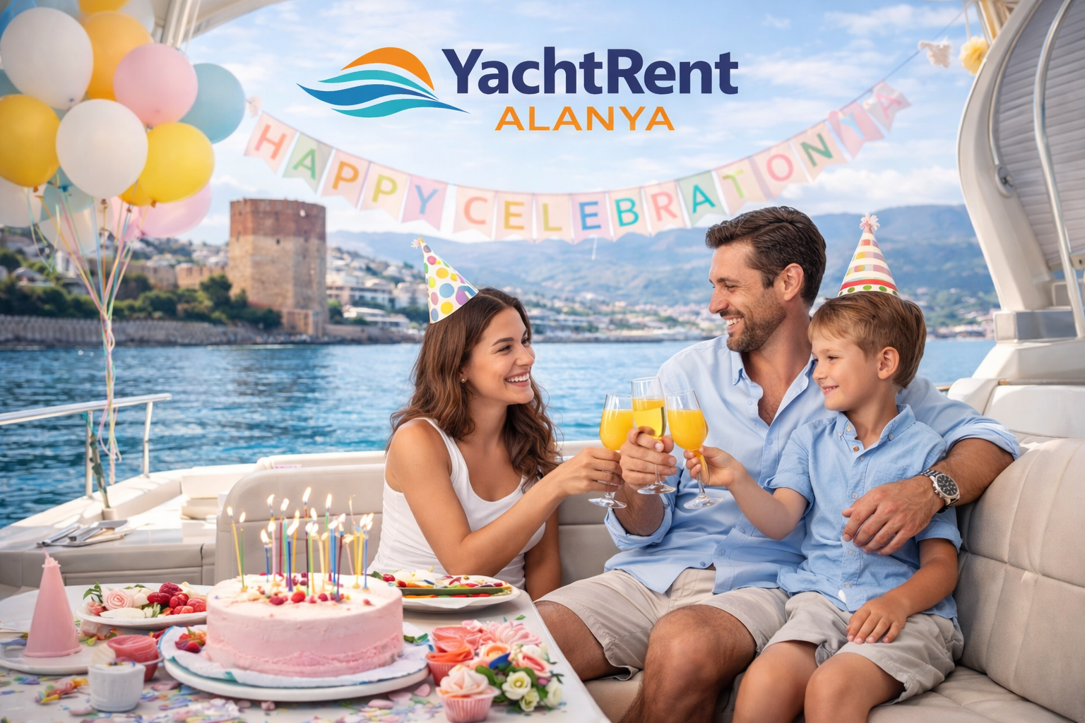 Tekne Üzerinde Doğum Günü Kutlaması